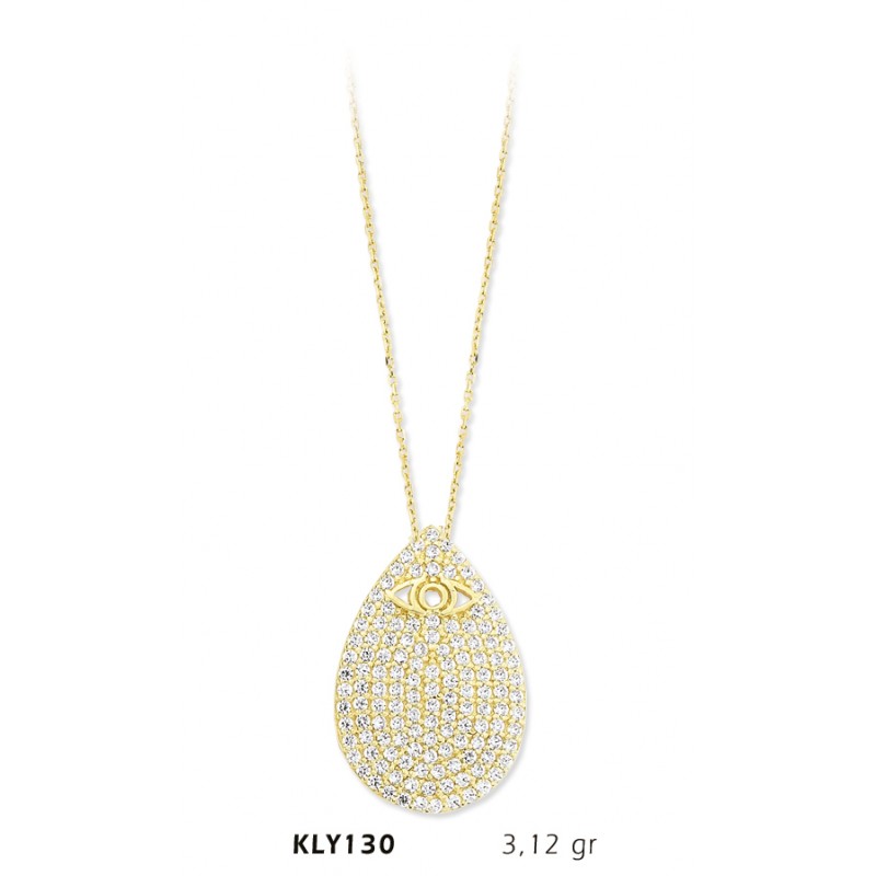 14 Ayar Altın Damla Kolye KLY130 14 Ayar Altın Damla Kolye KLY130