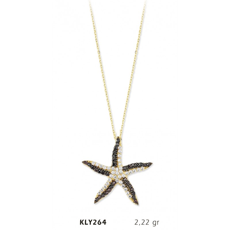 14 Ayar Altın Deniz Yıldızı Kolye KLY264 14 Ayar Altın Deniz Yıldızı Kolye KLY264