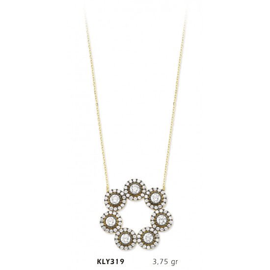 14 Ayar Altın Fantezi Kolye KLY319