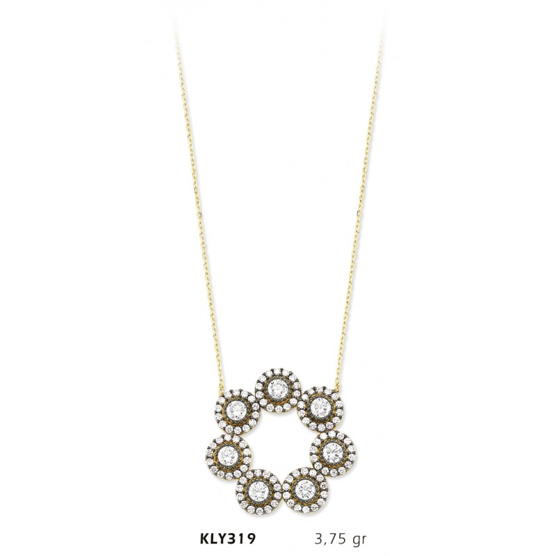 14 Ayar Altın Fantezi Kolye KLY319