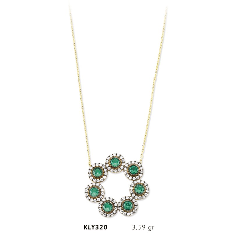 14 Ayar Altın Fantezi Kolye KLY320 14 Ayar Altın Fantezi Kolye KLY320