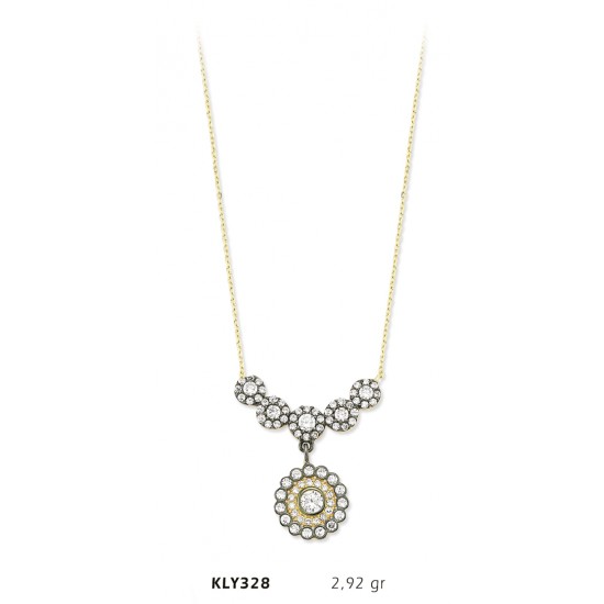 14 Ayar Altın Fantezi Kolye KLY328