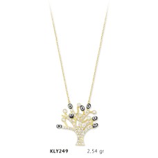 14 Ayar Altın Hayat Ağacı Kolye KLY249