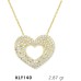14 Ayar Altın Kalp Kolye KLY140