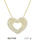14 Ayar Altın Kalp Kolye KLY140