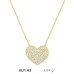 14 Ayar Altın Kalp Kolye KLY143