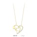 14 Ayar Altın Kalp Kolye KLY164
