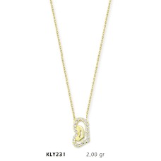 14 Ayar Altın Kalp Kolye KLY231