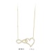 14 Ayar Altın Kalp Sonsuzluk Kolye KLY414