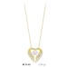 14 Ayar Altın Kanatlı Kalp Kolye KLY165