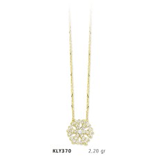 14 Ayar Altın Kar Tanesi Kolye KLY370