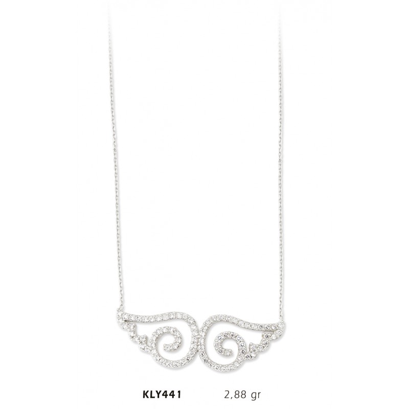 14 Ayar Altın Melek Kanadı Kolye KLY441 14 Ayar Altın Melek Kanadı Kolye KLY441