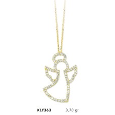14 Ayar Altın Melek Kolye KLY363