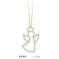14 Ayar Altın Melek Kolye KLY363