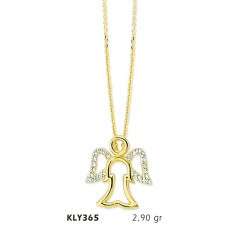 14 Ayar Altın Melek Kolye KLY365