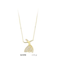 14 Ayar Altın Mevlana Kolye KLY398