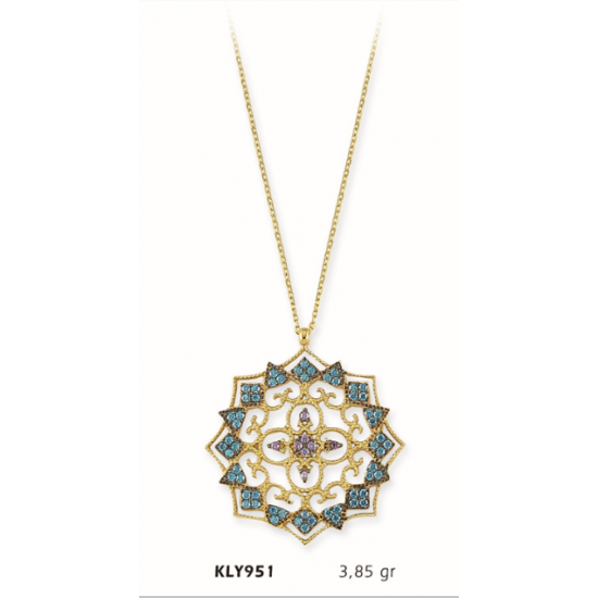 14 Ayar Altın Motif Kolye KLY951 14 Ayar Altın Motif Kolye KLY951