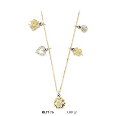 14 Ayar Altın Şans Kolyesi KLY176