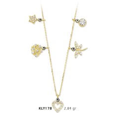 14 Ayar Altın Şans Kolyesi KLY178