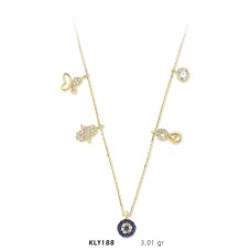 14 Ayar Altın Şans Kolyesi KLY188