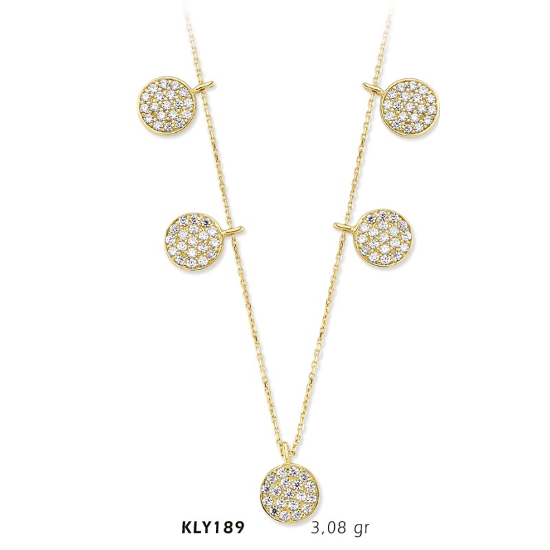 14 Ayar Altın Şans Kolyesi KLY189 14 Ayar Altın Şans Kolyesi KLY189