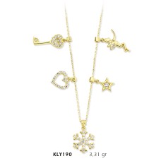 14 Ayar Altın Şans Kolyesi KLY190