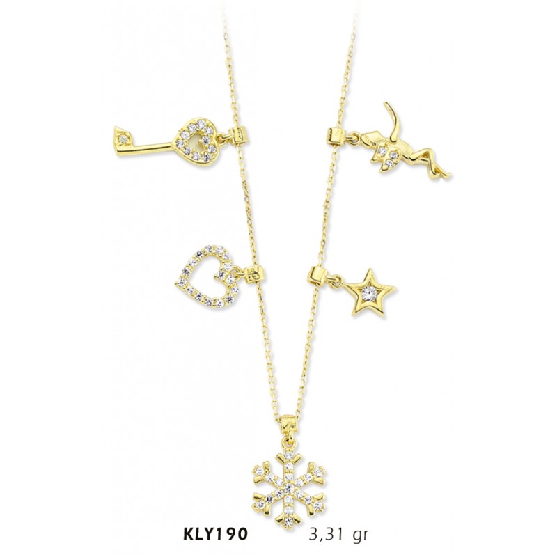 14 Ayar Altın Şans Kolyesi KLY190