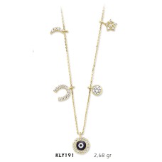 14 Ayar Altın Şans Kolyesi KLY191