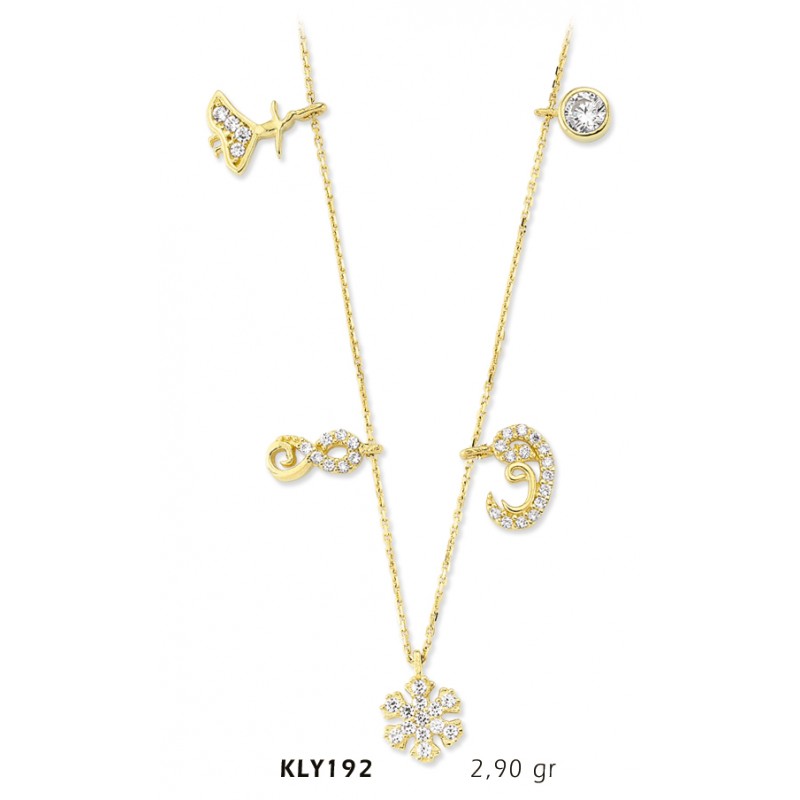 14 Ayar Altın Şans Kolyesi KLY192