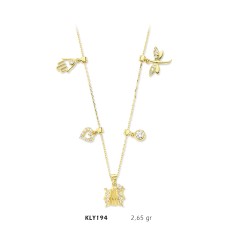 14 Ayar Altın Şans Kolyesi KLY194