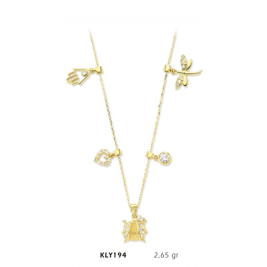 14 Ayar Altın Şans Kolyesi KLY194