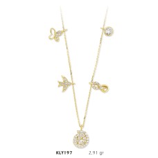 14 Ayar Altın Şans Kolyesi KLY197