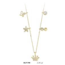 14 Ayar Altın Şans Kolyesi KLY198