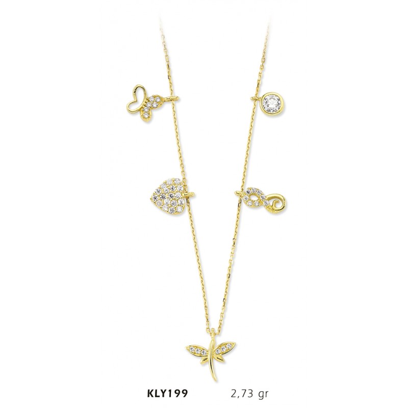 14 Ayar Altın Şans Kolyesi KLY199