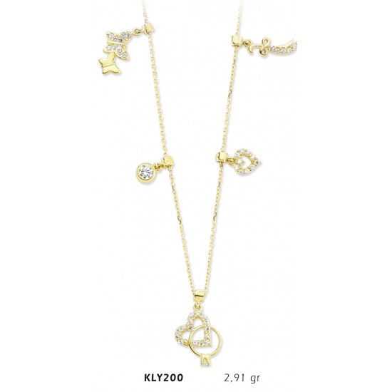 14 Ayar Altın Şans Kolyesi KLY200