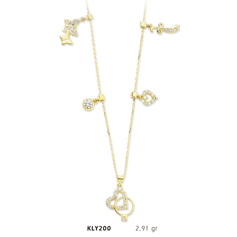 14 Ayar Altın Şans Kolyesi KLY200