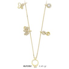 14 Ayar Altın Şans Kolyesi KLY202