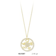 14 Ayar Altın Şans Kolyesi KLY287