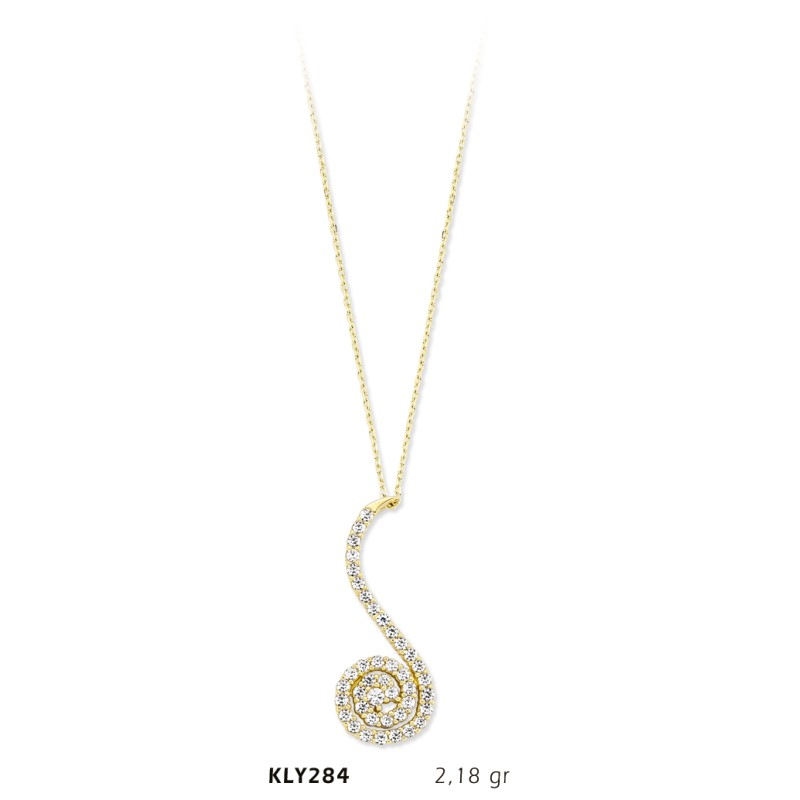 14 Ayar Altın Sarkıt Kolye KLY284 14 Ayar Altın Sarkıt Kolye KLY284