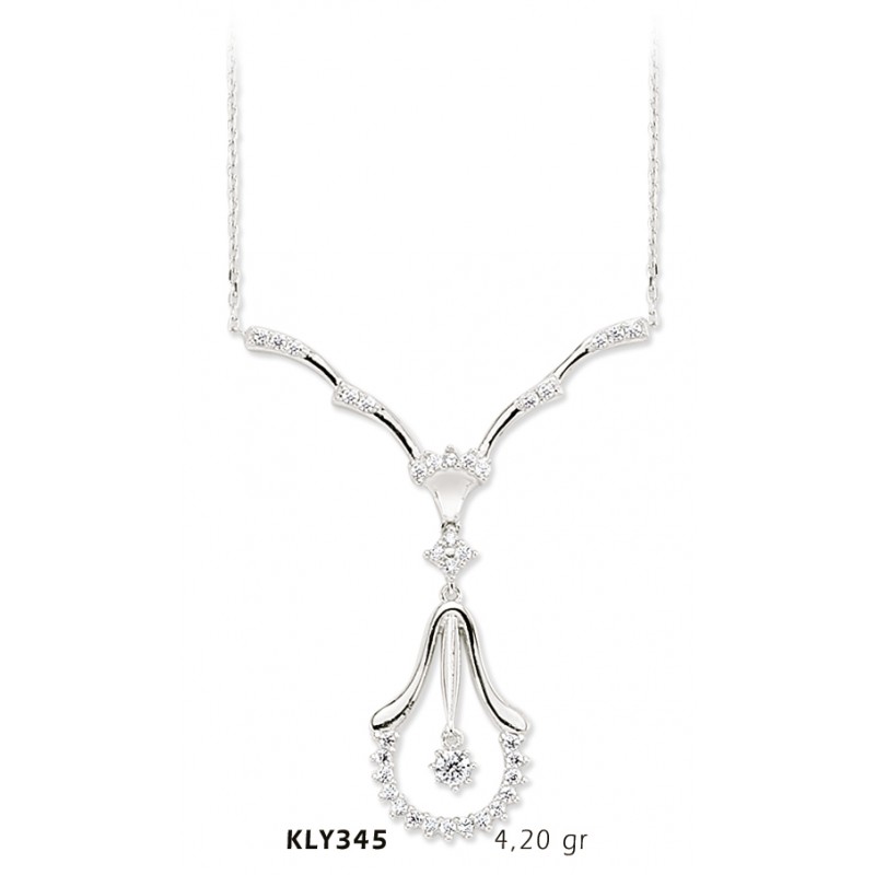 14 Ayar Altın Sarkıt Kolye KLY345