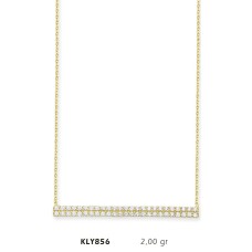 14 Ayar Altın Sıra Kolye KLY856