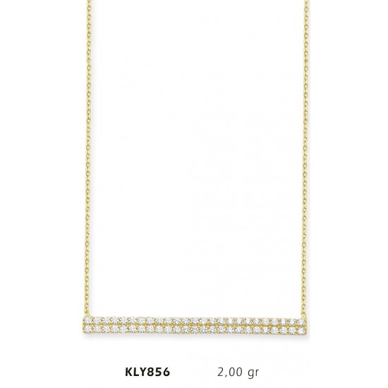 14 Ayar Altın Sıra Kolye KLY856