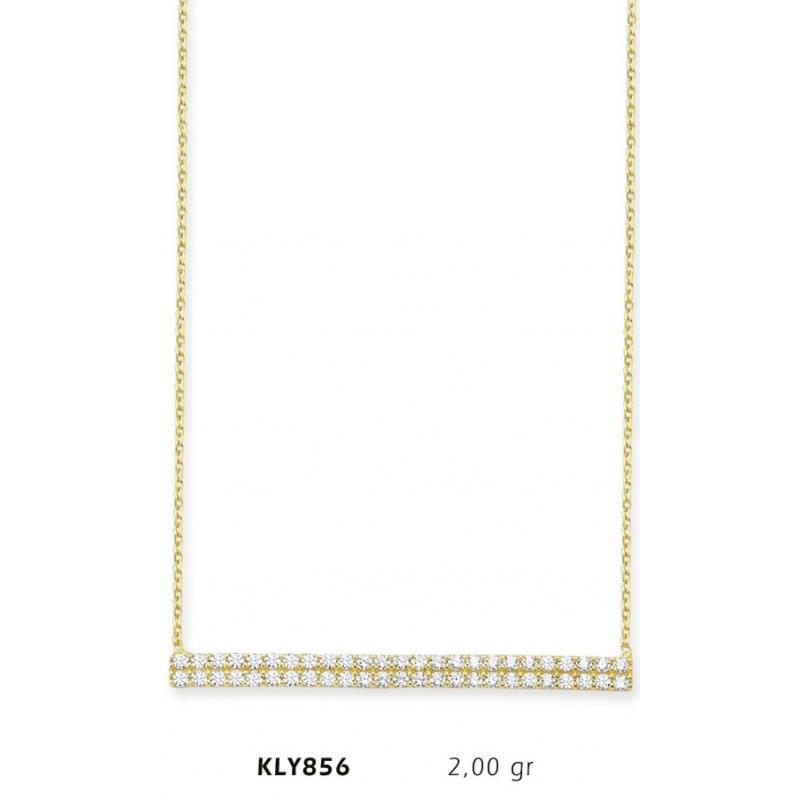 14 Ayar Altın Sıra Kolye KLY856
