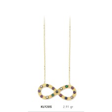 14 Ayar Altın Sonsuzluk Kolye KLY205