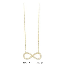 14 Ayar Altın Sonsuzluk Kolye KLY210