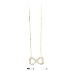 14 Ayar Altın Sonsuzluk Kolye KLY212
