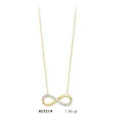 14 Ayar Altın Sonsuzluk Kolye KLY214