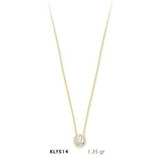 14 Ayar Altın Top Kolye KLY514