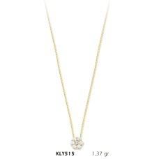 14 Ayar Altın Top Kolye KLY515