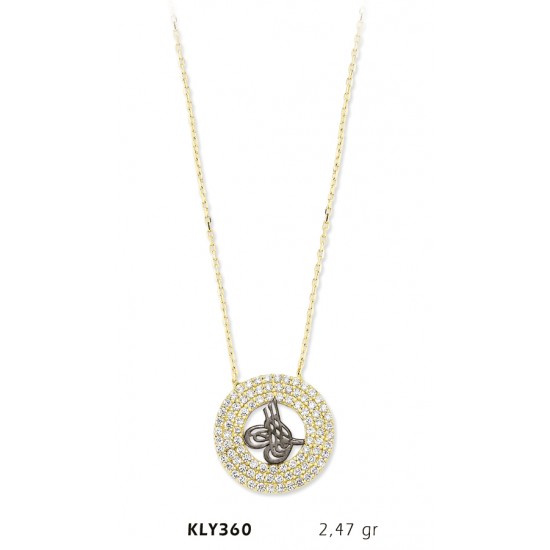 14 Ayar Altın Tuğra Kolye KLY360 14 Ayar Altın Tuğra Kolye KLY360